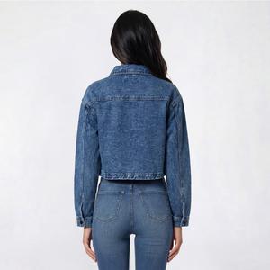 Juniors YMI(R) Cropped Trucker Denim Jacket alternate view